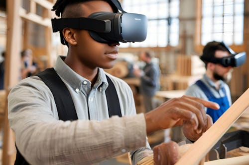 simulador VR de Madera, Mueble y Corcho