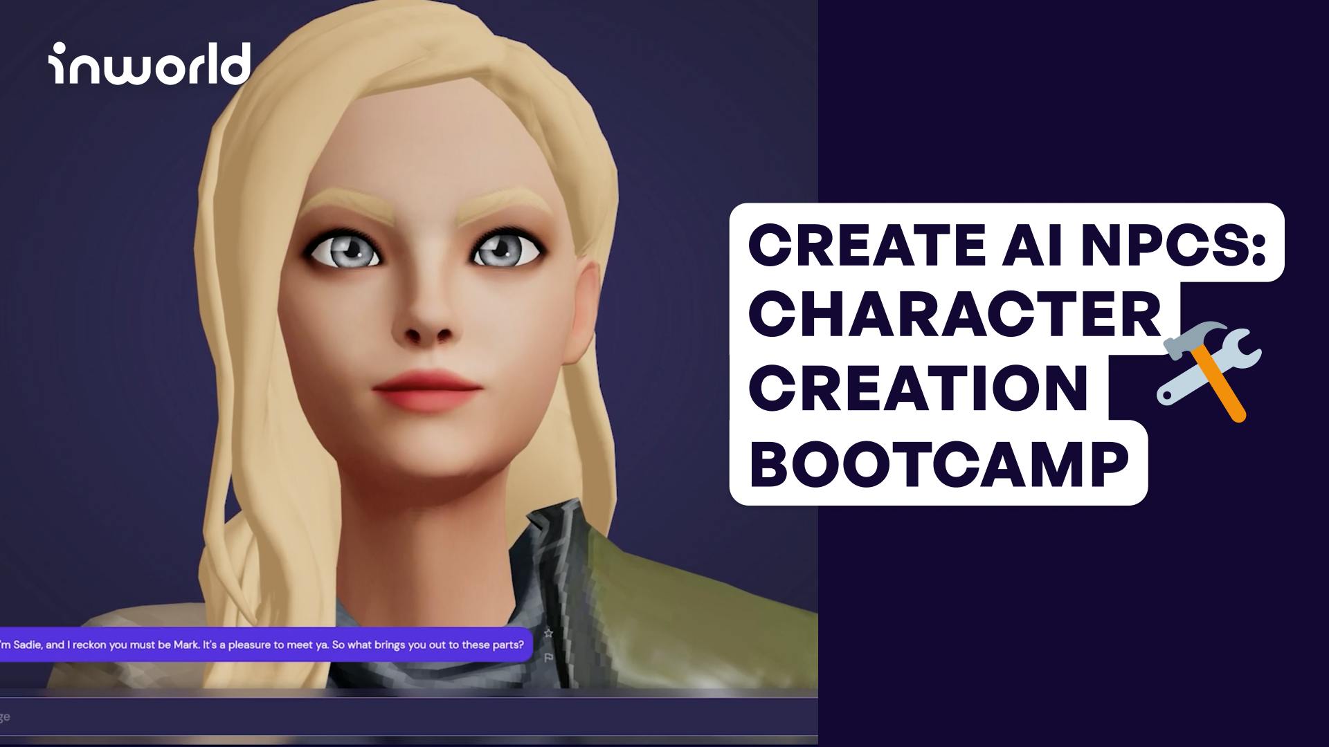Learn how to Create Characters via Inworld Studio