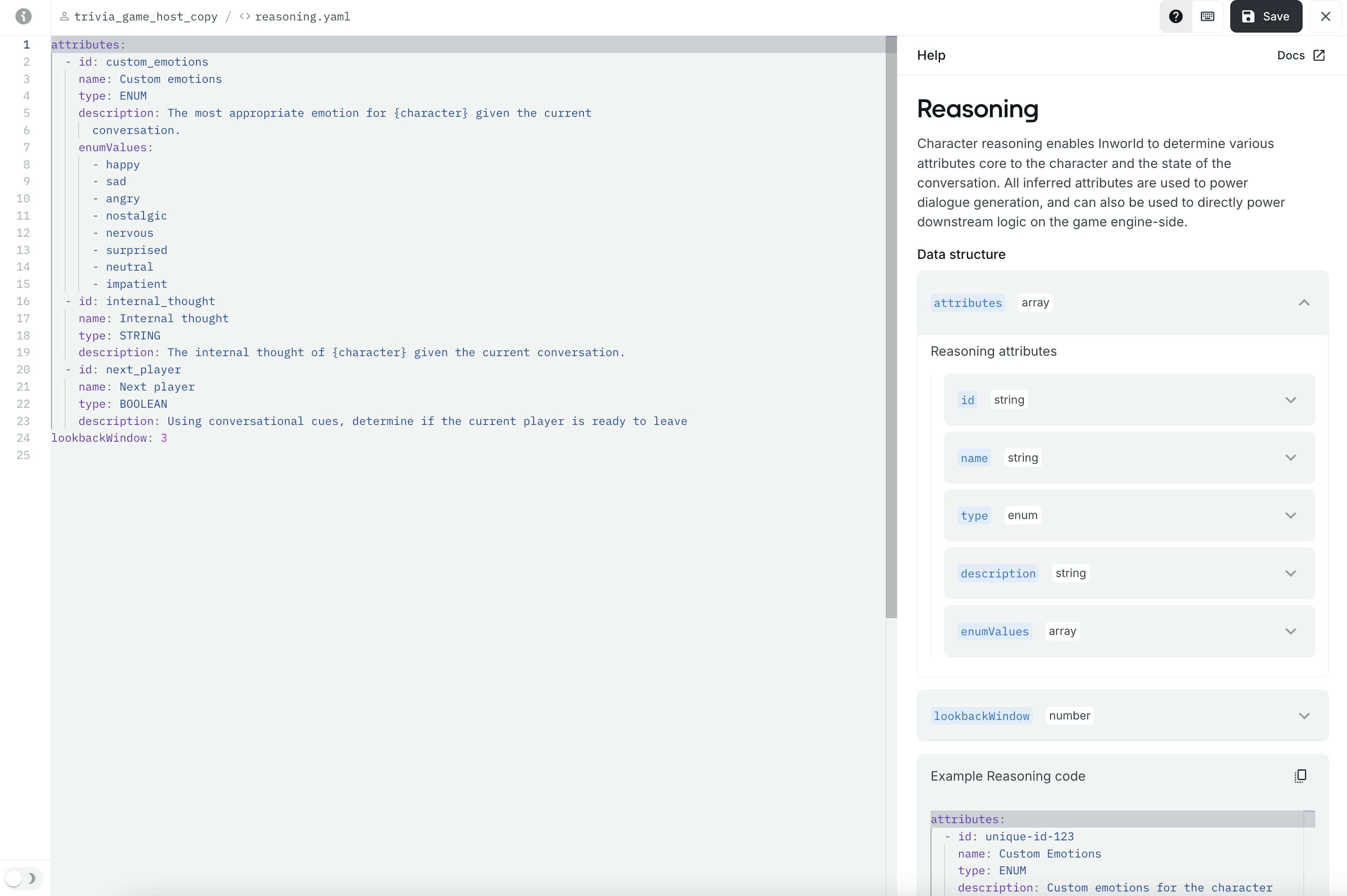 Configurable Reasoning UI