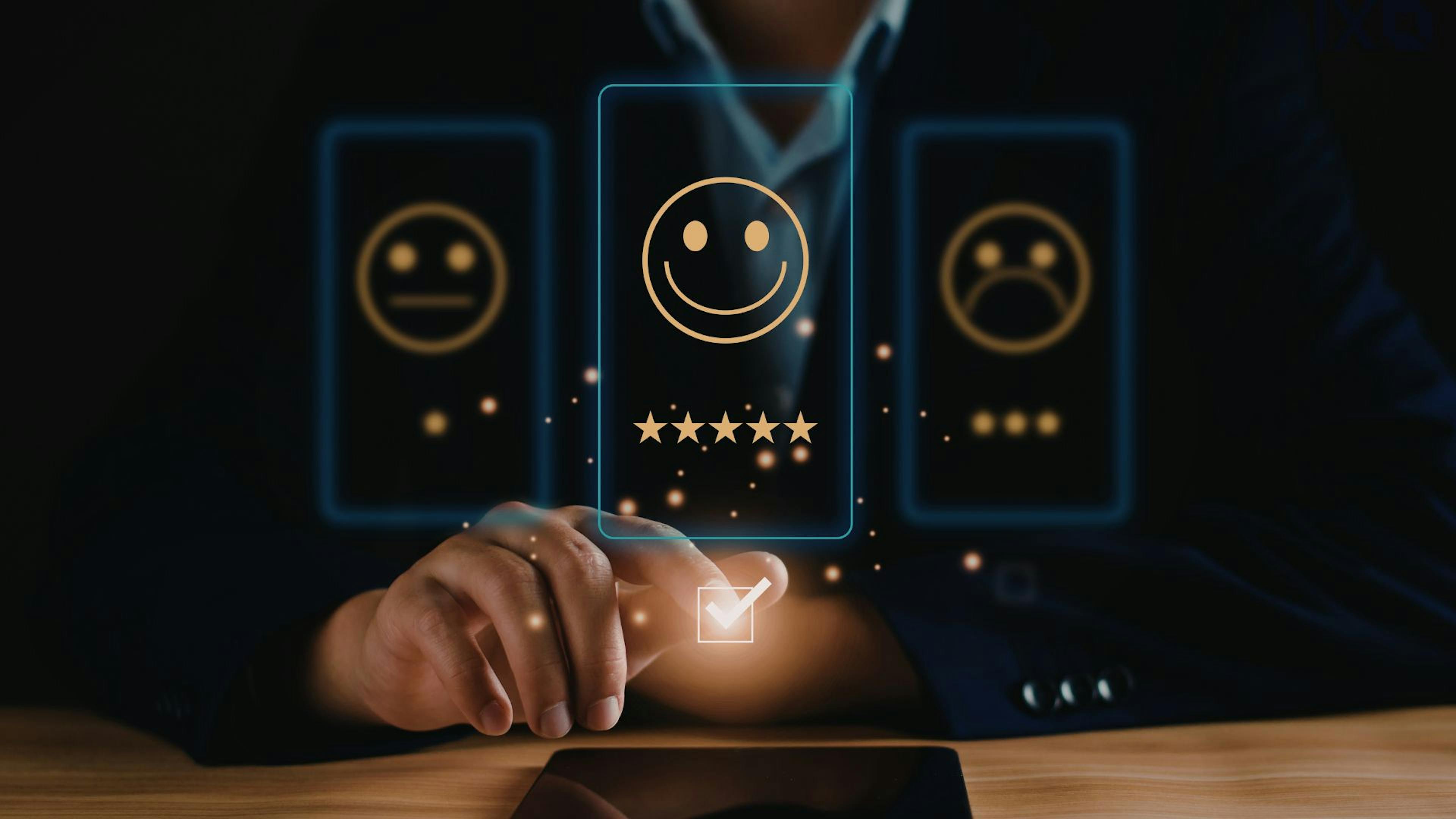 Customer sentiment analysis with AI blog cover image