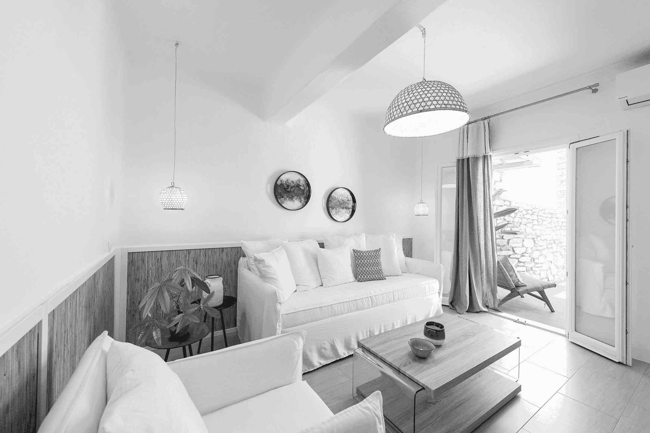Chic Designed Apartment in Naousa, Paros Renovated & Redesigned by TWO's Architects No1