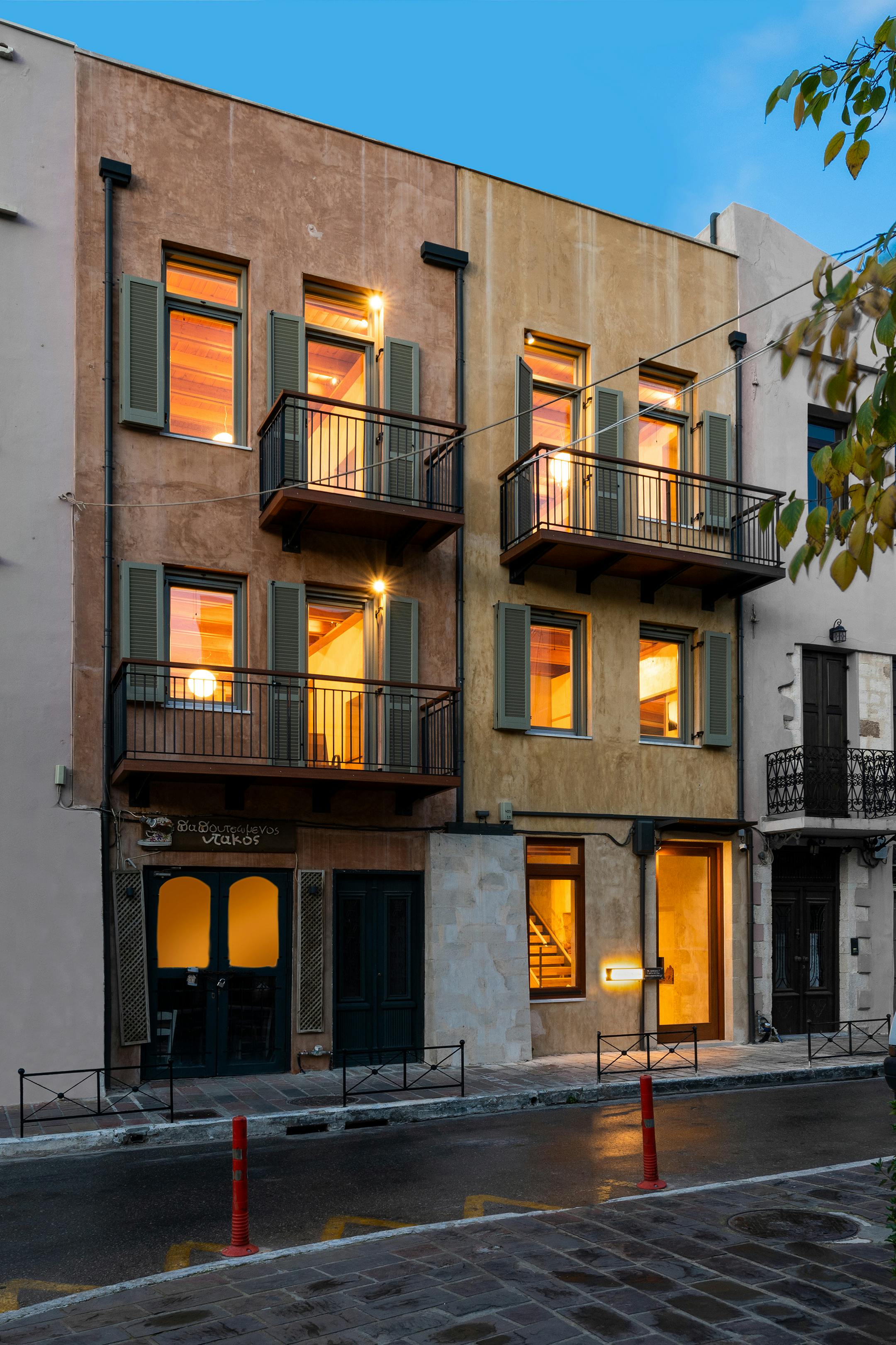 Rehabilitation of Two Buildings and Reuse as a Small Hotel in Chania, Crete by I.K. Verikakis Architectural Office No14