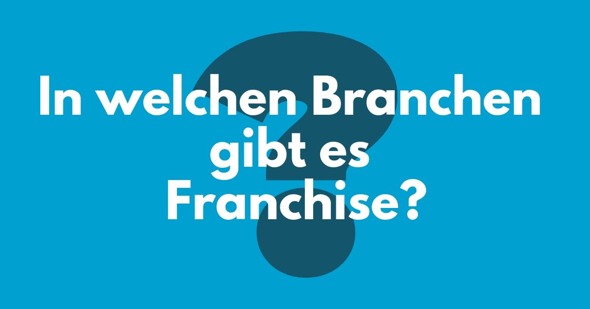Bild Branchen Franchise