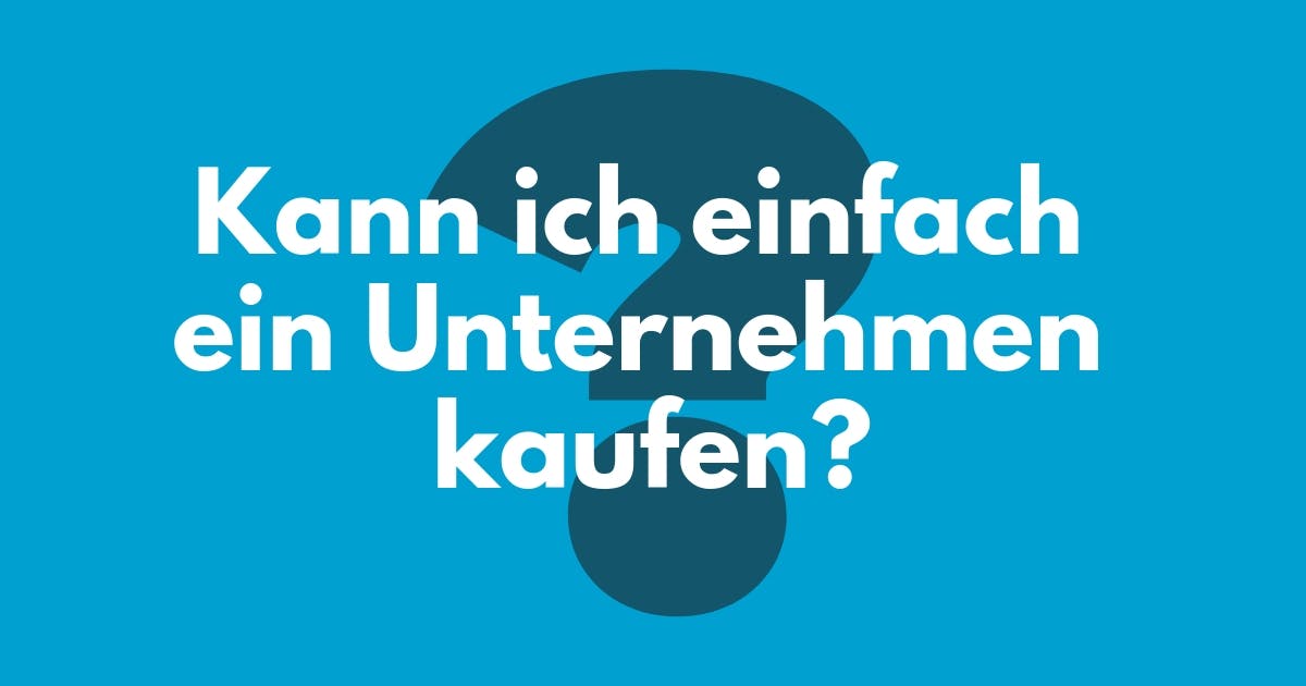 Unternehmen kaufen Bild