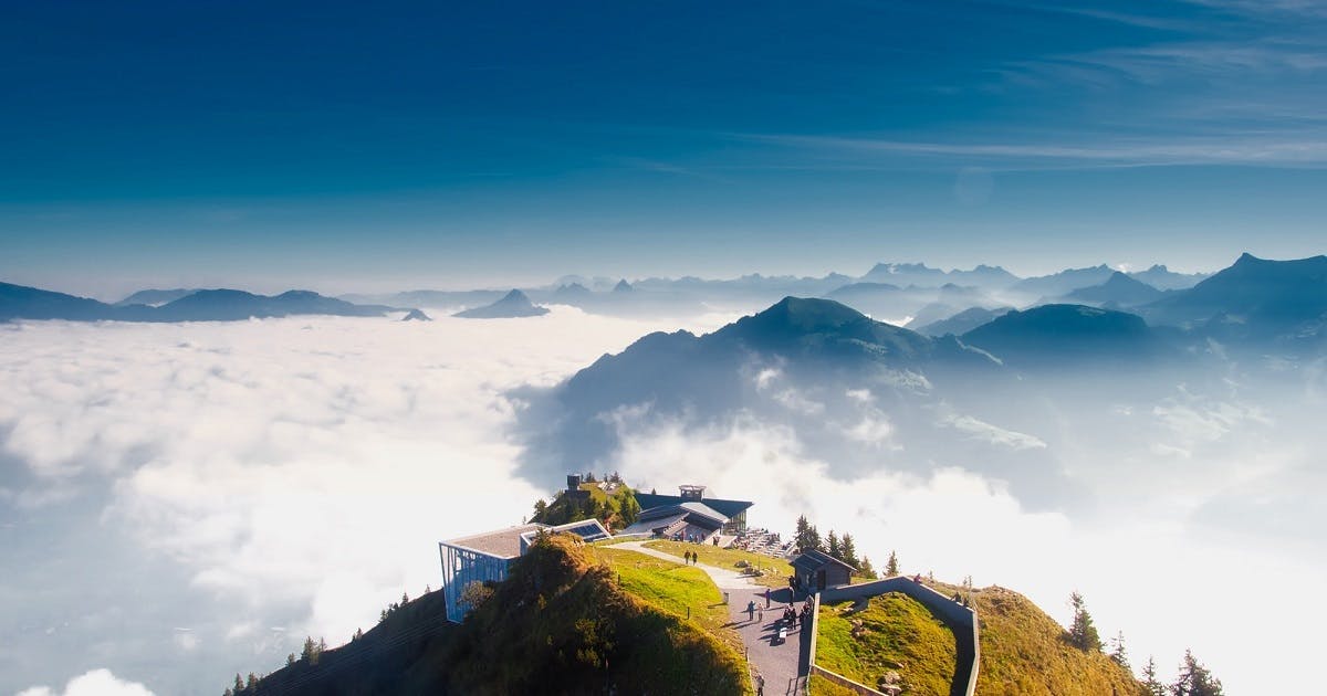 Bild von Bergen in der Schweiz