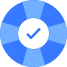 wheel with checkmark icon