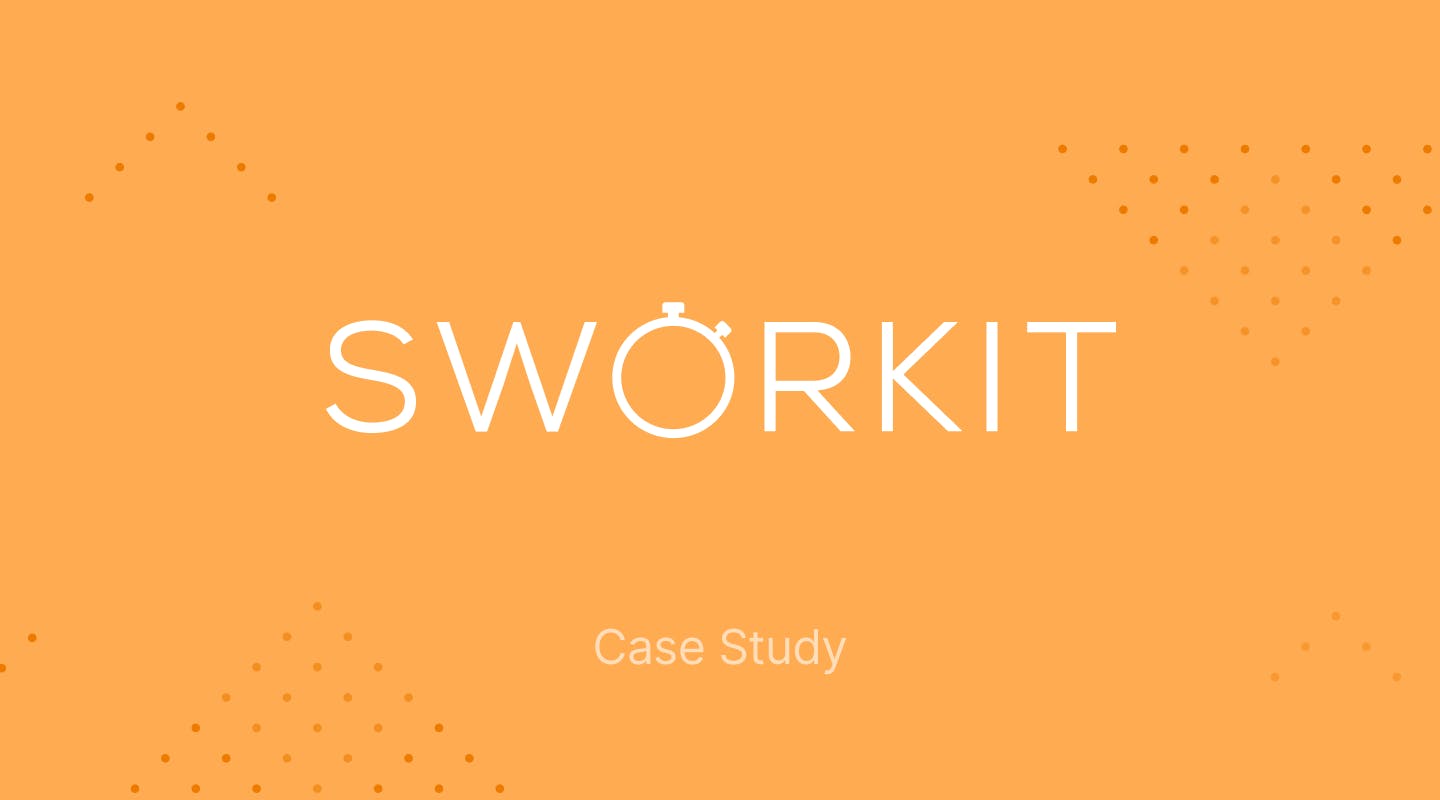 Sworkit brings cross platform mobile development to the fitness industry with their apps: Sworkit word on an orange background