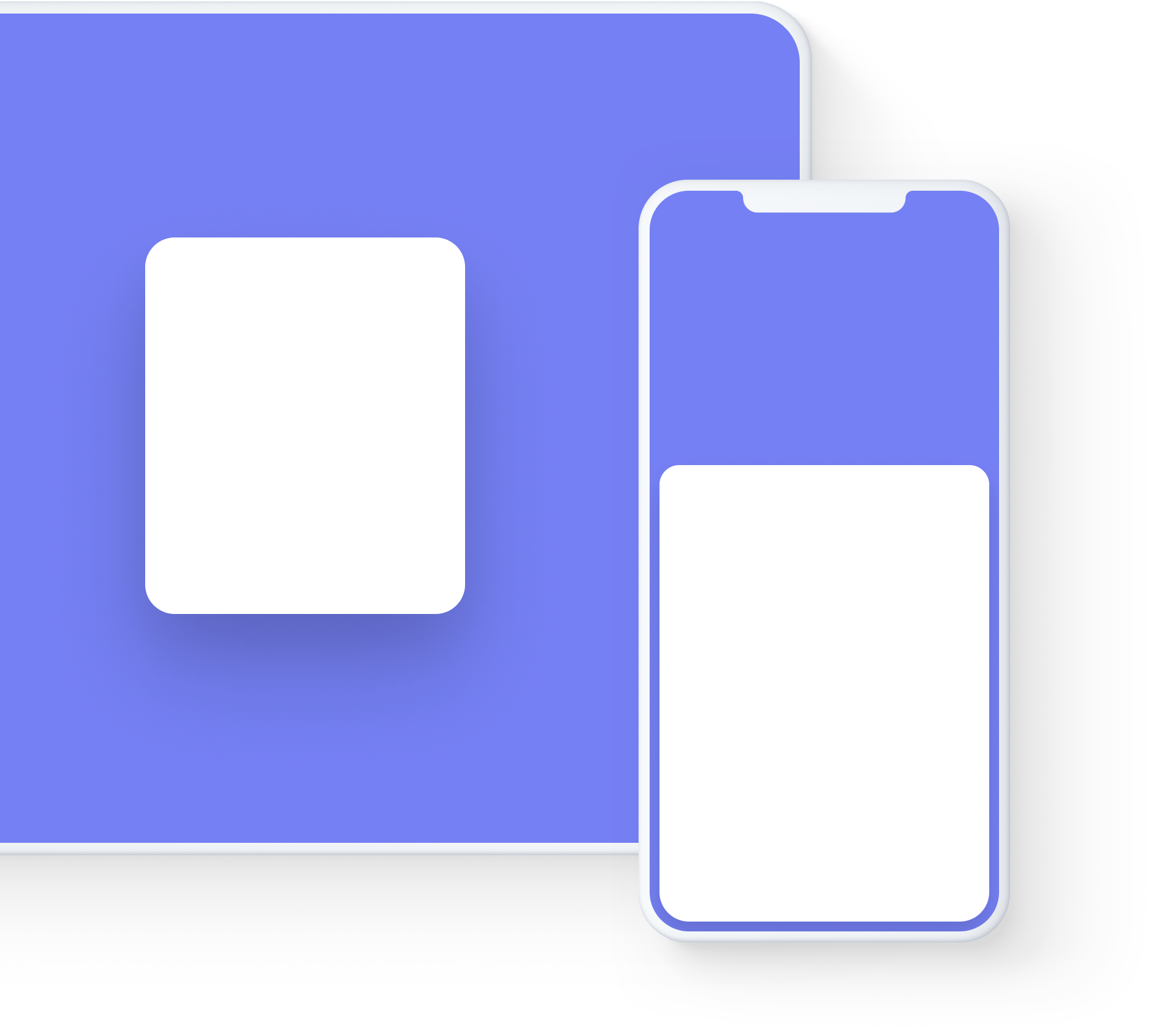 phone and desktop screen side by side