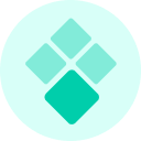 circle with 4 squares inside