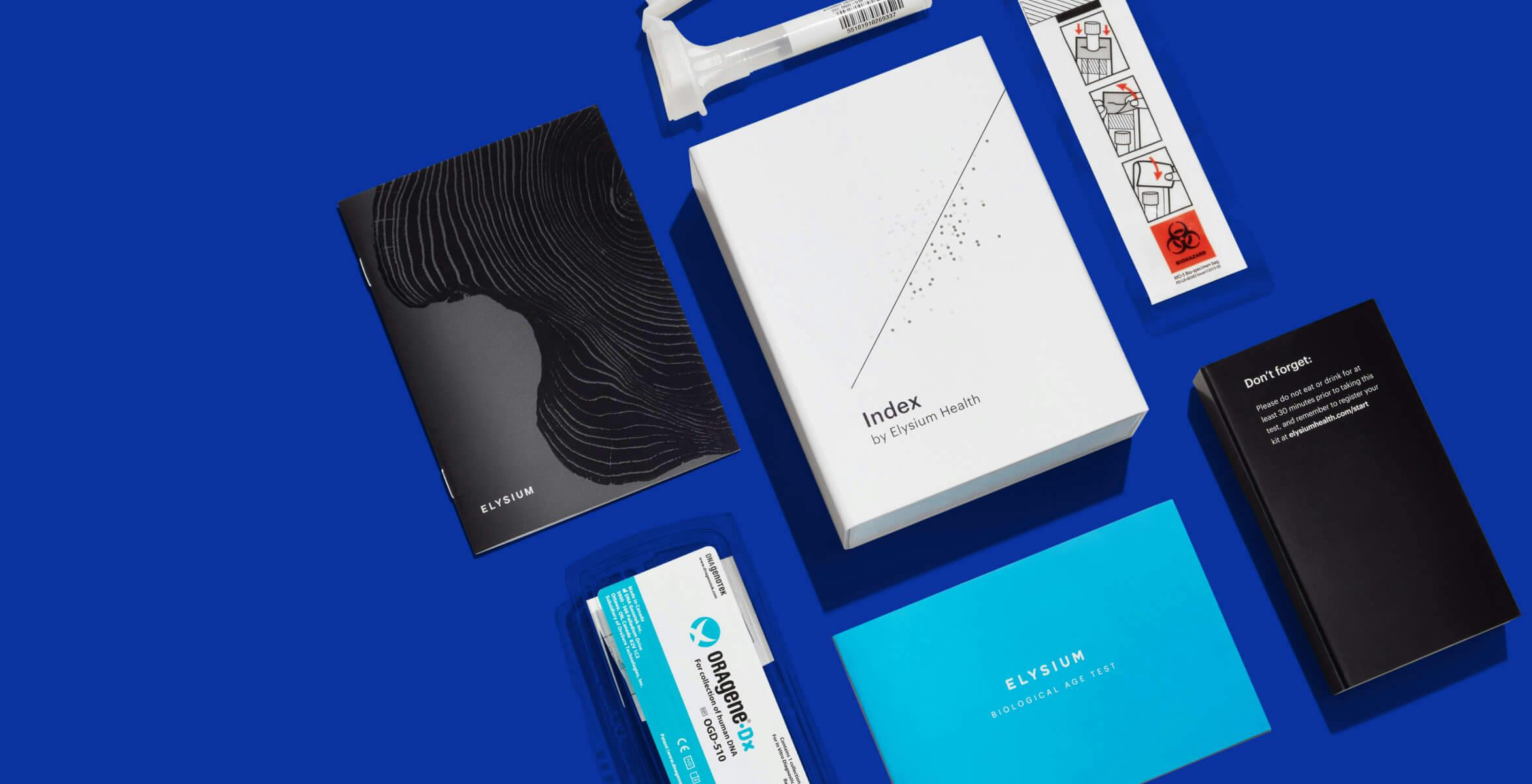 Index: Biological age kit, packaging design, experience design, luxury product