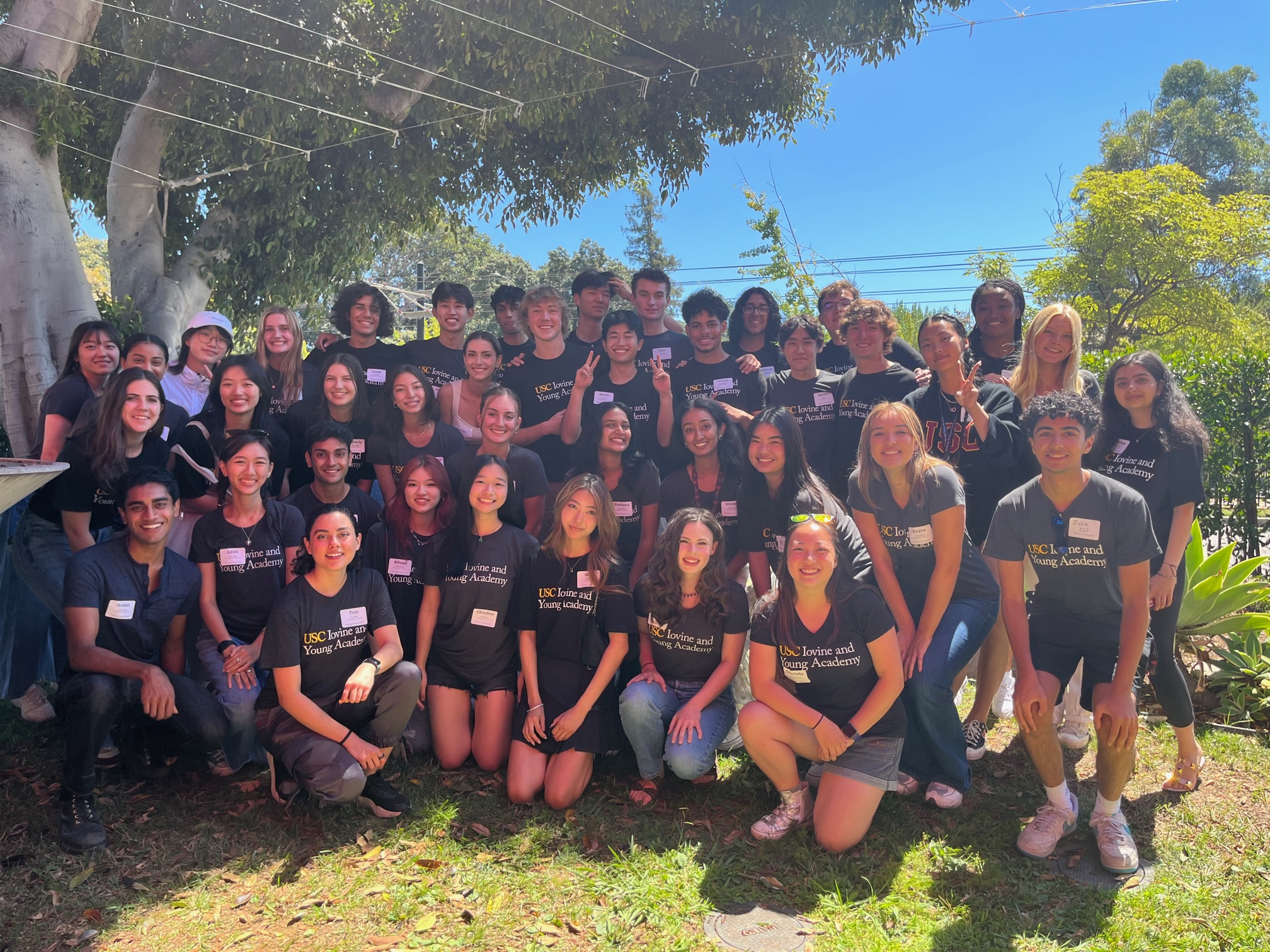 Group shot of the 2023-2024 freshman at IYA. 