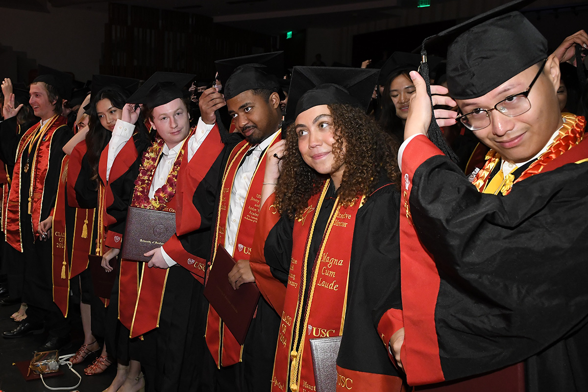 graduates moving tassels 