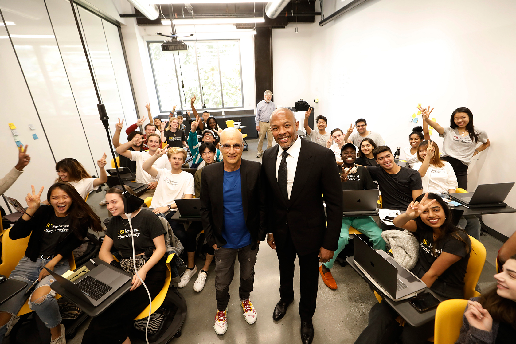 Founders USC Jimmy Iovine and Andre Young Academy
