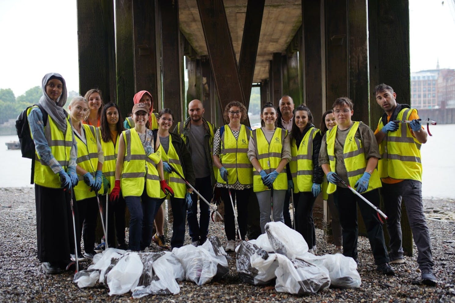 Our London staff participating in a local volunteering initiative
