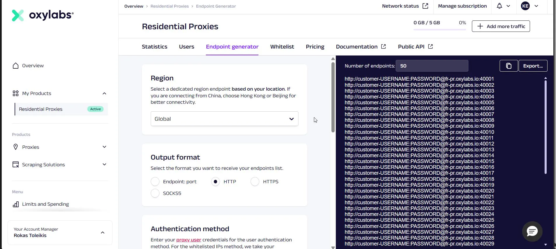 Admin Panel and API