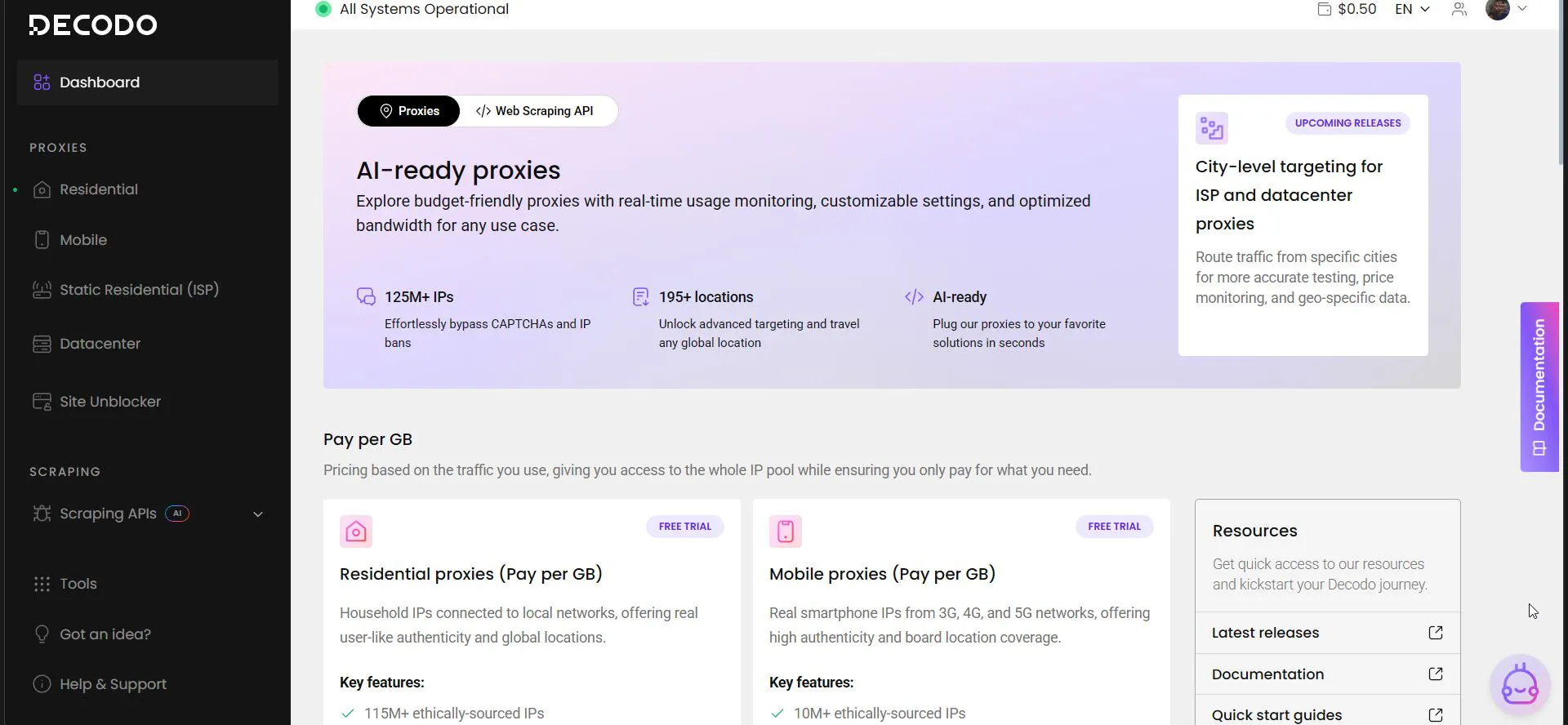 Decodo formerly Smartproxy