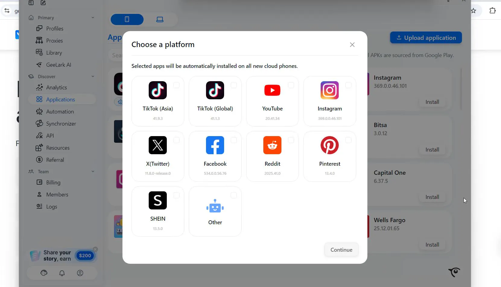test apps