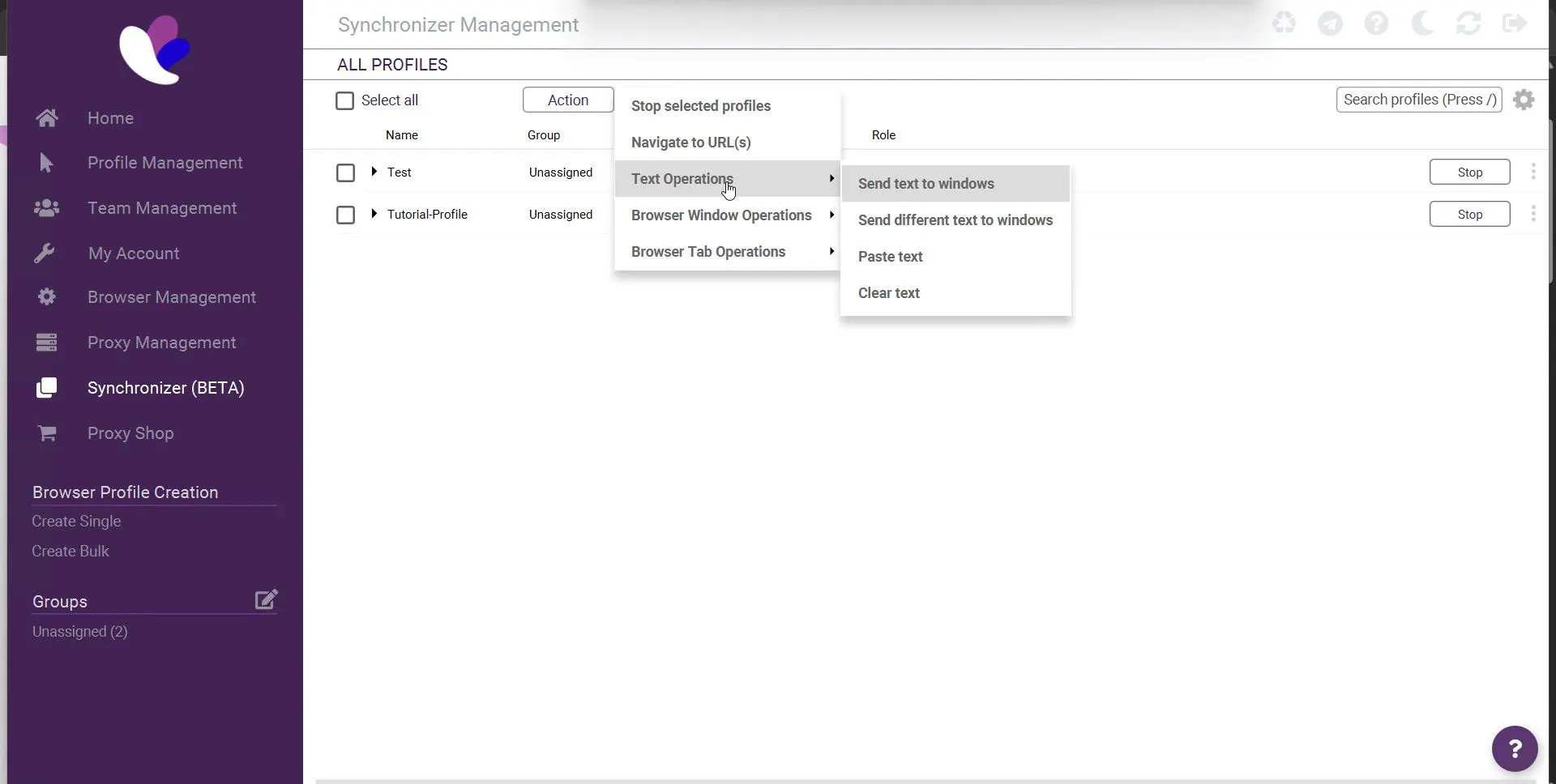 Incogniton settings