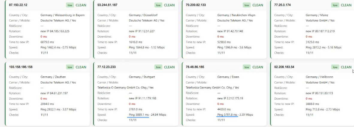 Latency metrics