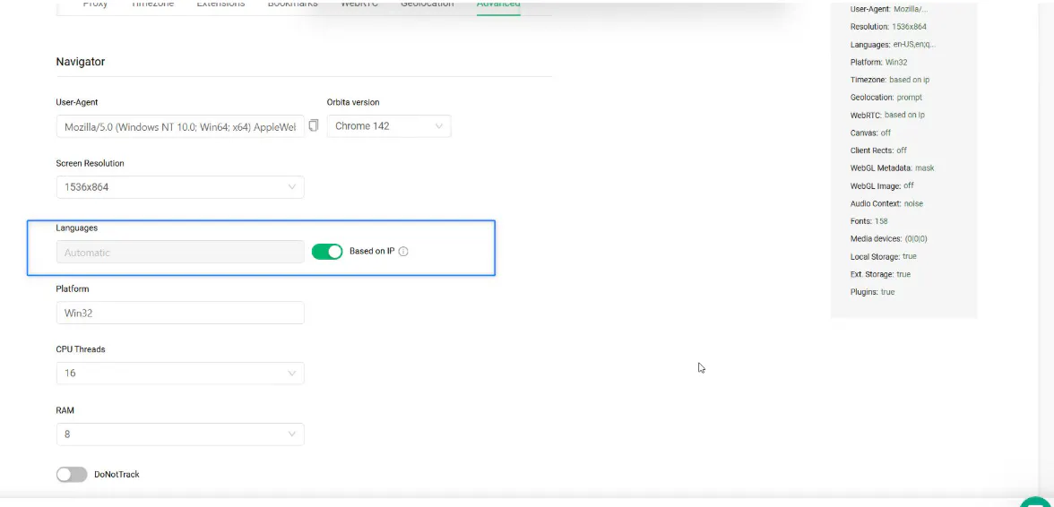 automatic parameter synchronization with your proxy.