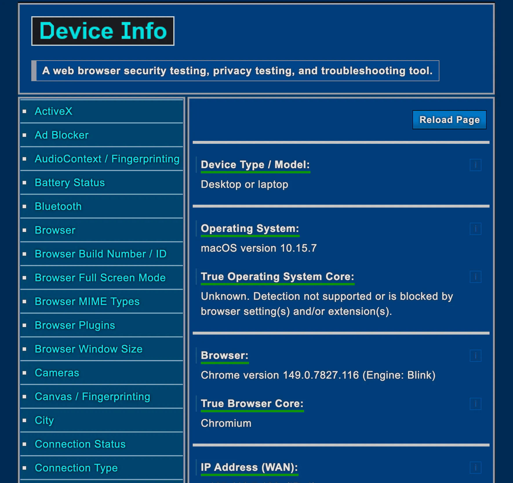 Device Info