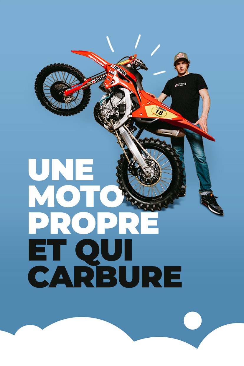 Ein sauberes Motorrad, das richtig läuft