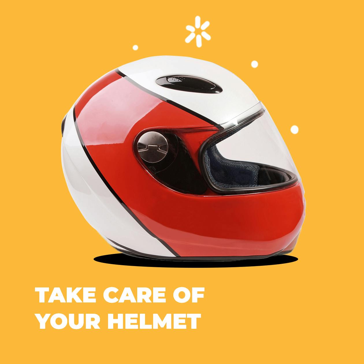 Take care of your helmet