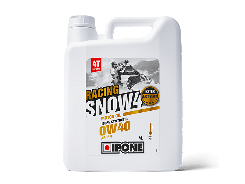 Bidon 4L huile moteur motoneige 4 temps SNOW 4 RACING IPONE