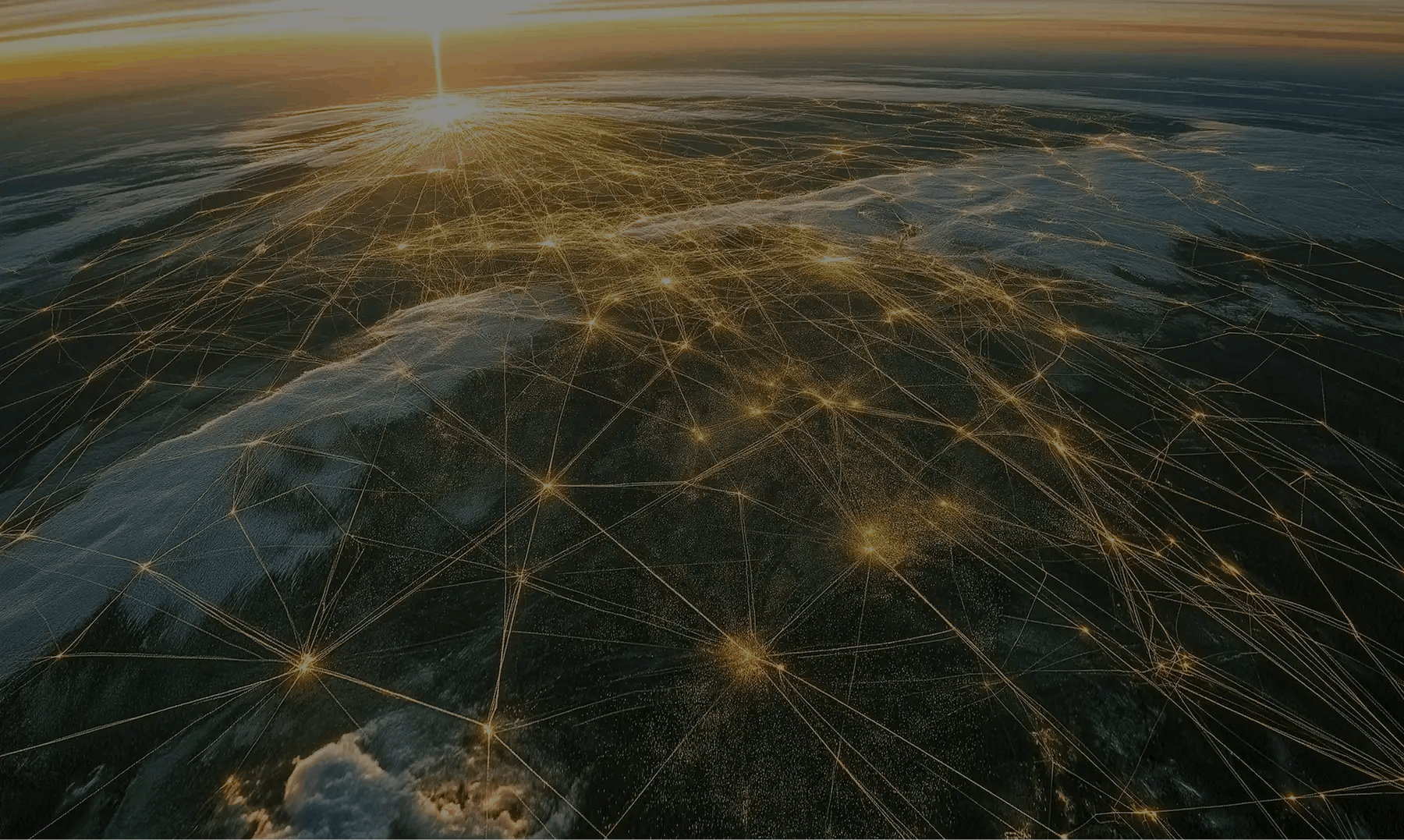 Digital networks across the globe