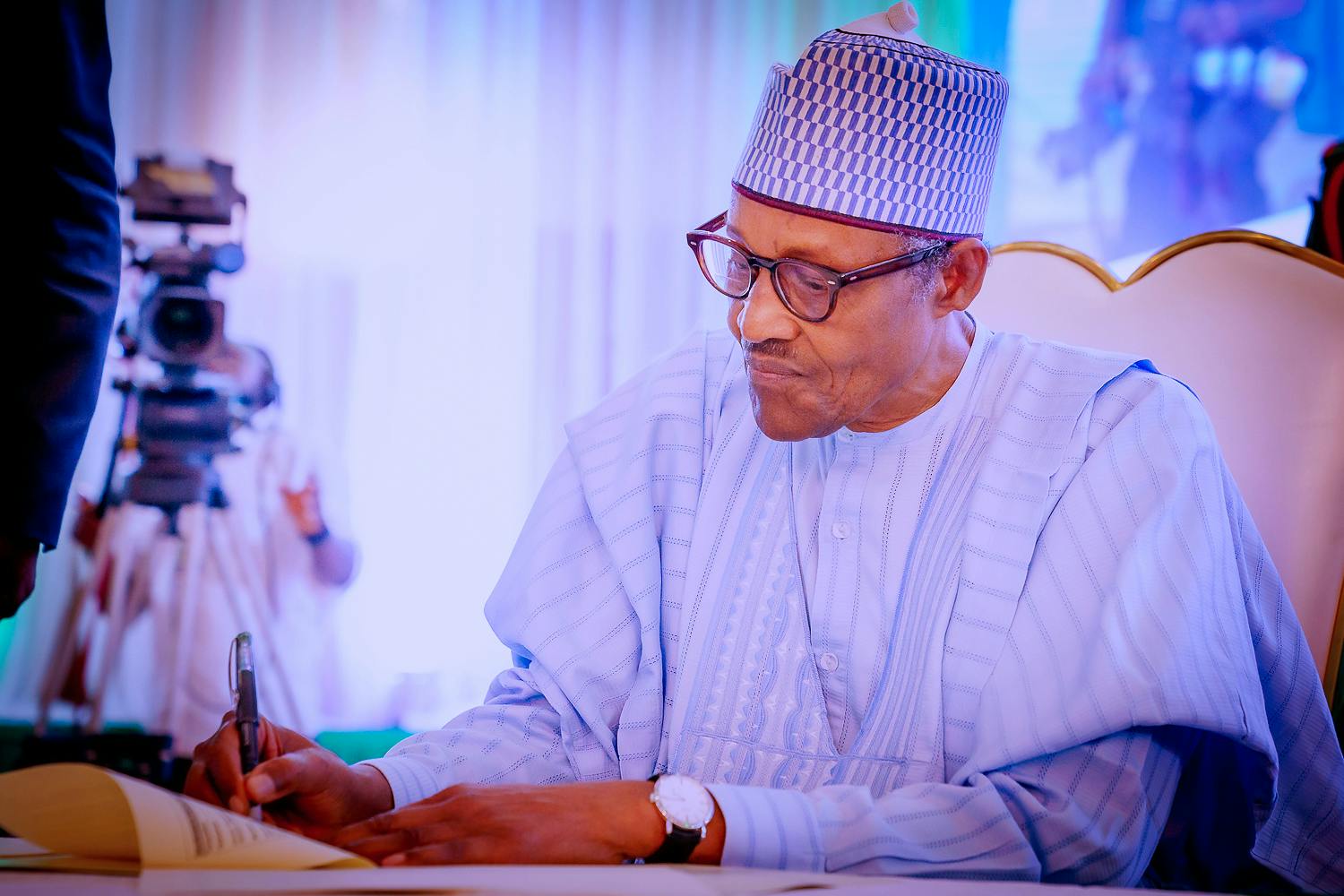President Bola Tinubu, alongside former Nigerian leaders and top officials, gathered in Daura today, July 14, 2025
