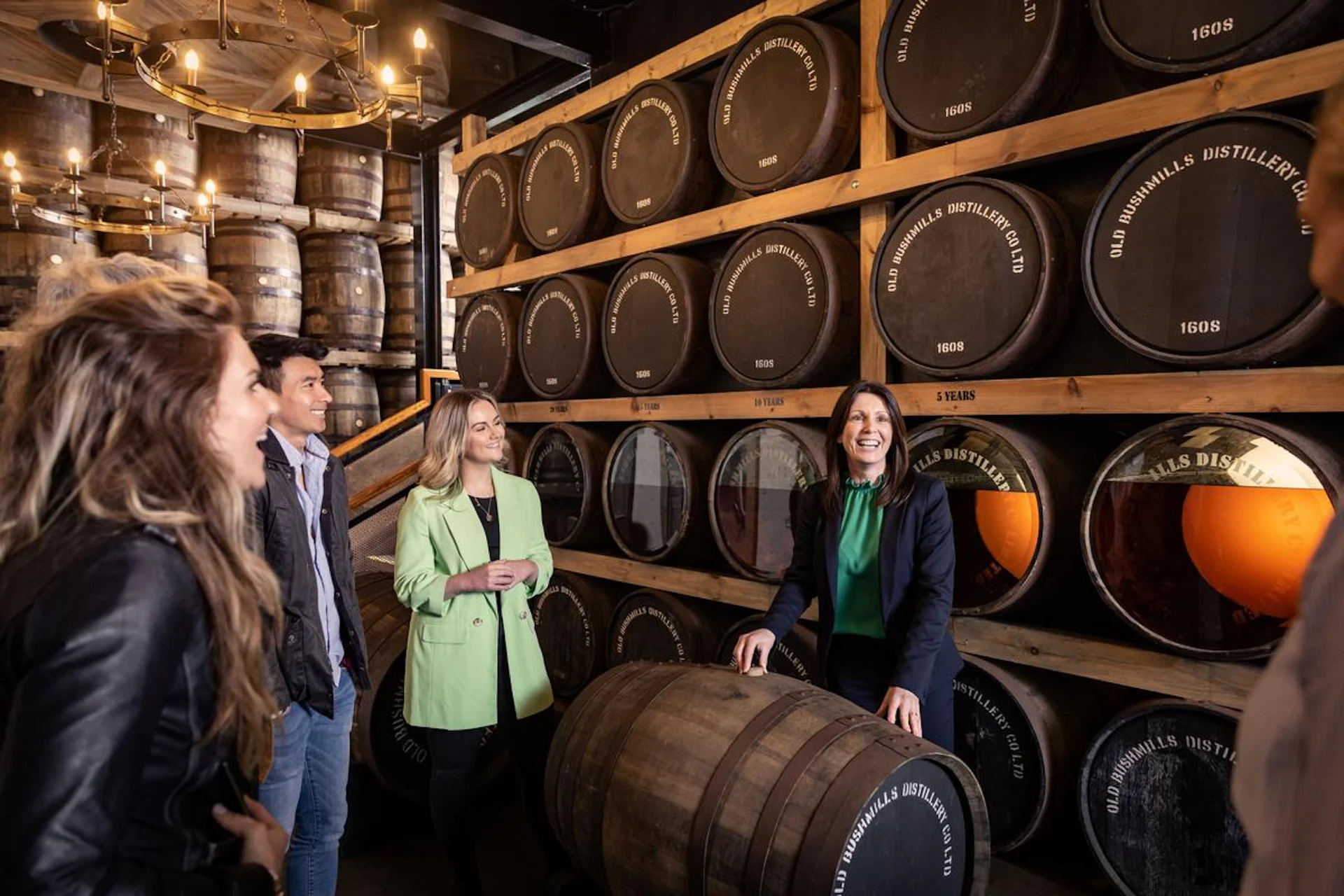 bushmills distillery barrel room