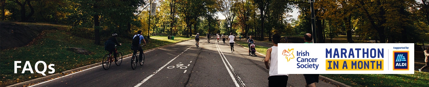 FAQs header banner - a group of cyclists
