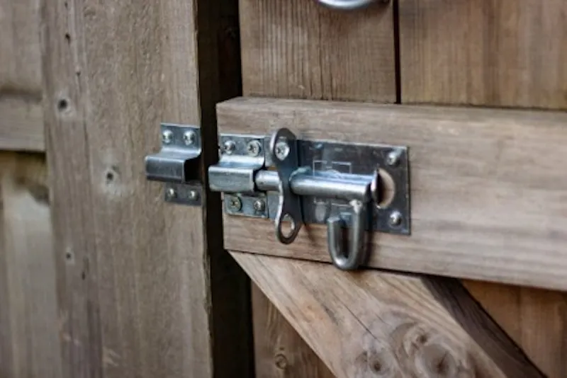 An image of a gate bolt