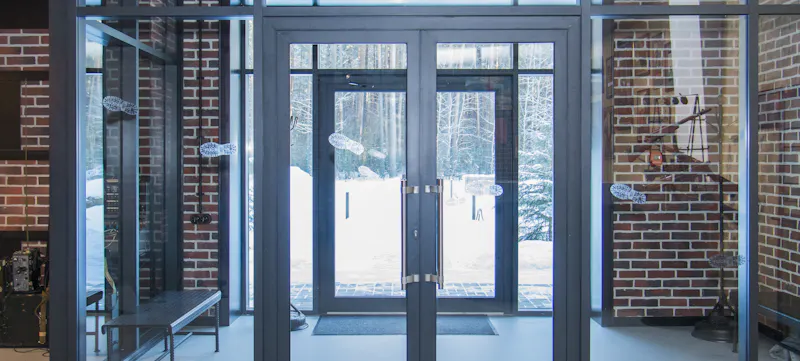 An image of a concealed door closer