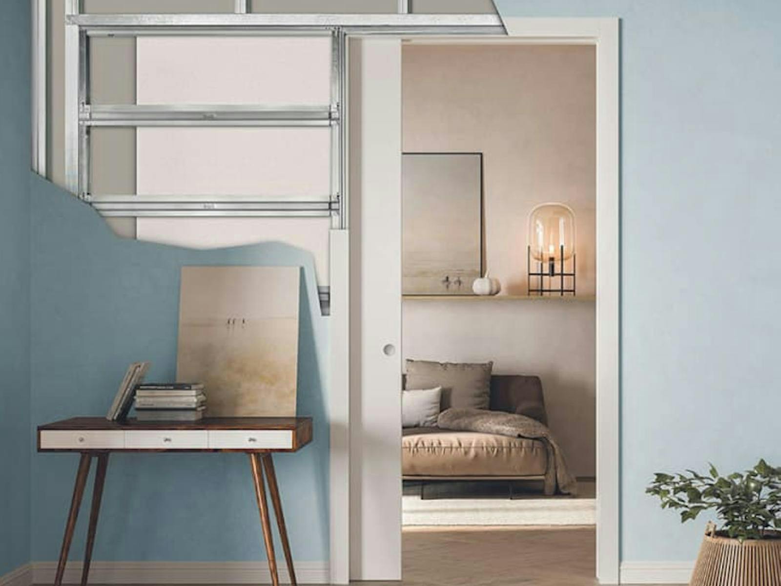 An image of a pocket door