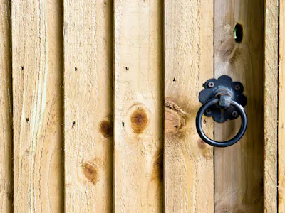 An image of a wooden gate