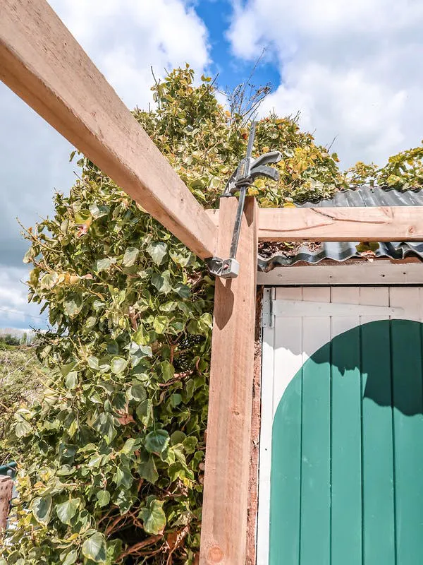 Timber Frame With Clamps