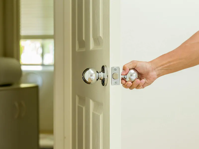 An image of a door knob