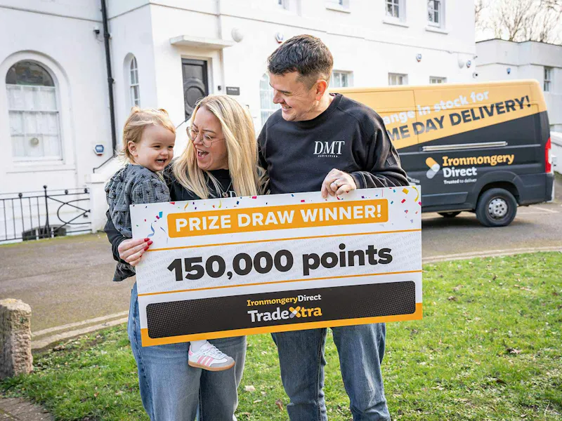 Winner with big cheque