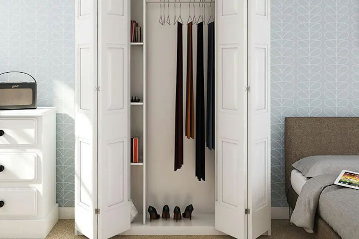 An image of wardrobe storage