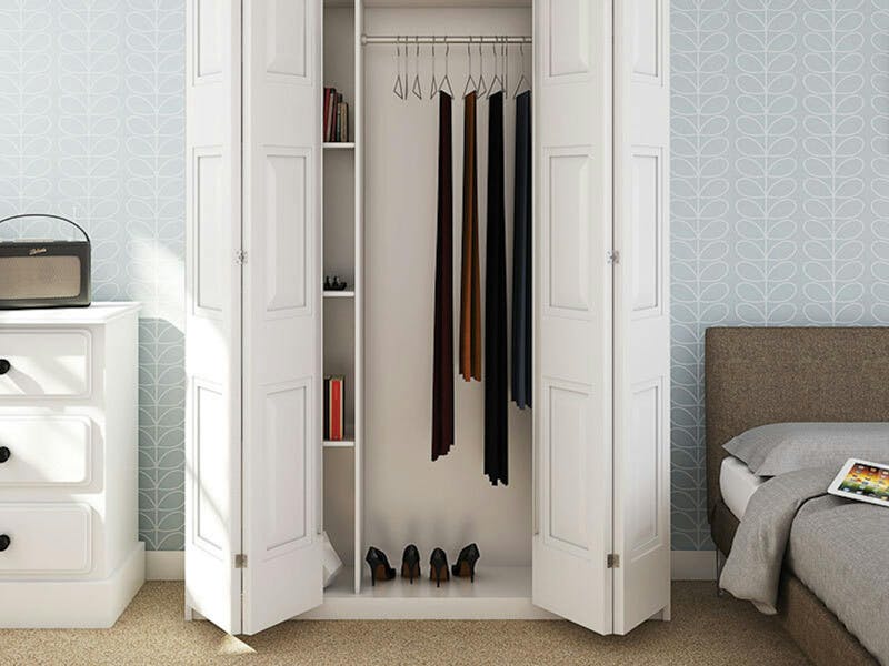 An image of wardrobe storage