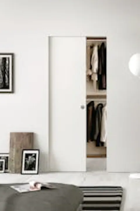 White Sliding Door