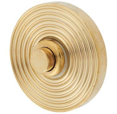 An image of a round doorbell