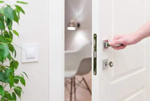 An image of a door lock