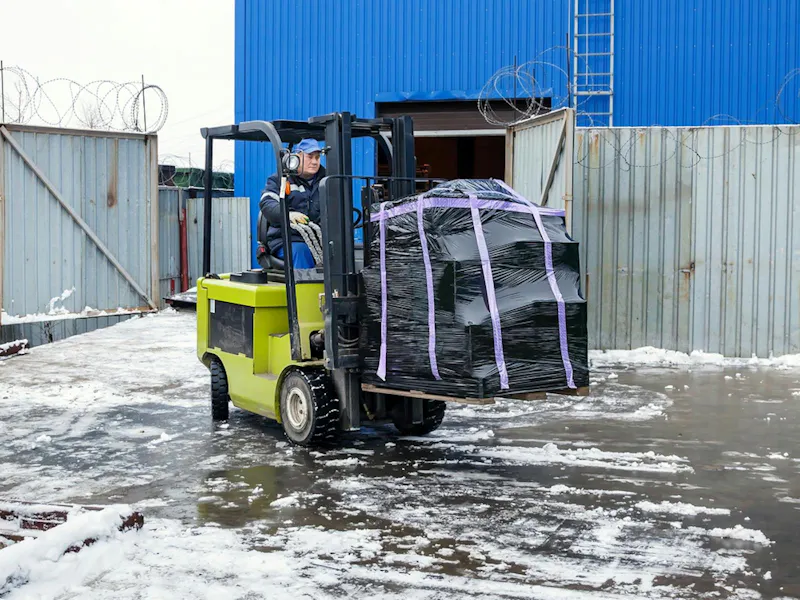 Forklift On Ice