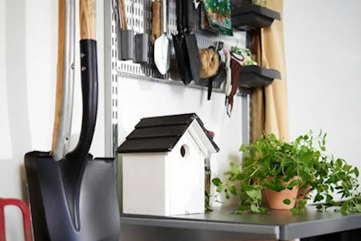 An image of tools inside a garage