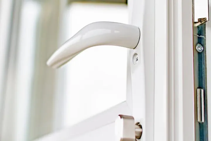 An image of a uPVC door lock