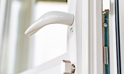 An image of a uPVC door lock