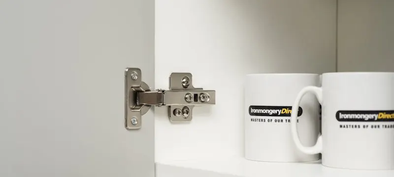 An image of a cabinet hinge 