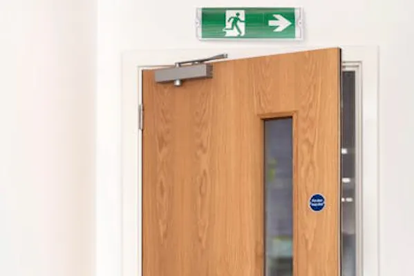 An image of a fire door